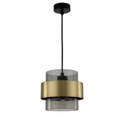 Lampa wisząca Miele dymna duża LP-866/1P SM/GD Light Prestige