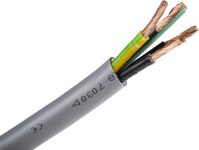 Control Cable liczba żył 4 6 mm² Nieekranowany RS PRO 44 A średnica zew 13mm Szary