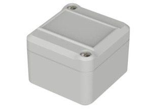 PC enclosure, (L x W x H) 52 x 50 x 37 mm, light gray (RAL 7035), IP65, 62205200