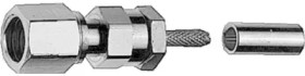 SMC jack 50 Ω, RD-316, solder/crimp connection, straight, 100024907