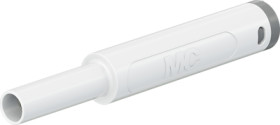 4 mm jack, crimp connection, 1.0 mm², CAT II/CAT III, white, 66.2052-29