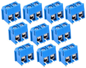 Opencircuit Print terminal block 2 pole blue - 5.12mm pitch - 10 pieces