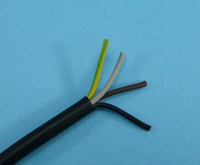 OMY-4x0,75 ŻO=H03VV-F CZARNY PRZEWÓD 300