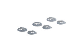 Nakrętka wciskowa, Otwarte, do śr. wału: 6.5mm, śr zewn: 14mm