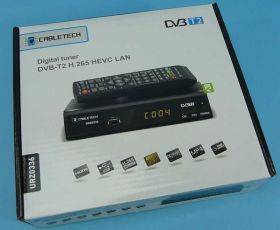 TUNER TV DVB-T T2 HEVC H.265 LAN CABLE