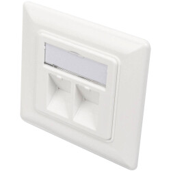 Digitus DN-93801-1 Keystone mounting bracket double White