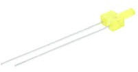 LED, THT, Ø 2 mm, yellow, 588 nm, 4 to 8 mcd, 70°, L-13YD