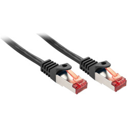 LINDY 47377 RJ45 network cable CAT 6 S/FTP 7.50 m black 1 piece
