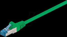 94142 Cat.6a S/FTP PiMF patch cable, CU, green, 20 m