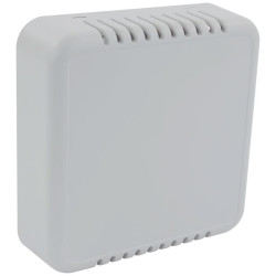 CamdenBoss CBRS01VGY Room Sensor Enclosure, Size 1, Vented, Grey, 86x86x25.5mm