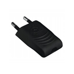 Wtyczka sieciowa WT-1001 (ZN-11) płaska czarna / WT001B