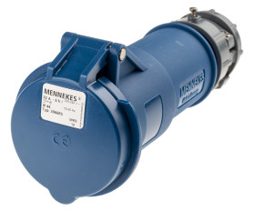Złącze przemysłowe - zasilające 32A Gniazdo 230 V 3P Żeński MENNEKES Niebieski Montaż na kablu IP44