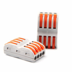 Szybkozłączka 4/8-tor szara SPL-4 zacisk złączk elektryczna