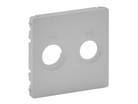 VALENA LIFE Plakietka gniazda TV-SAT aluminium 754822 LEGRAND