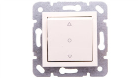 Karre Łącznik Żaluzjowy 1-Przyciskowy, Kolor Krem / 90967272