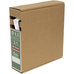 Quadrios 25CA490 Heatshrink adhesive White 3:1 shrinkage 5 m length