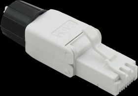 21170324 Cat. 6a RJ45 plug, field-wireable, UTP, white