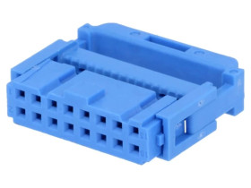 Wtyk IDC żeńskie 16-pin IDC na taśmę 1,27mm złocony 1658527-7