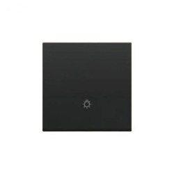 Simon 55 Klawisz pojedynczy z piktogramem światło do: SP1M Czarny mat TKWS1/149