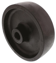 Kółko do wózka, Lite, Termoplastyczne, Czarny, obc.: 200kg, śred.: 100mm, szer.: 30mm