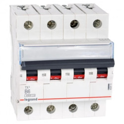 Wyłącznik nadprądowy 4P B 6A 6kA AC S304 TX3 403413