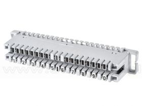 Łączówka LSA, nierozłączna, 2/10, z nadrukiem 1..0