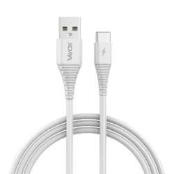 Kabel USB - USB typ C 2m biały VA0289 Vayox
