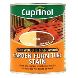 Cuprinol 5158527 Softwood &amp; Hardwood Garden Furniture Stain Clear 750ml
