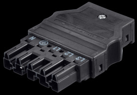 770-115 WINSTA® MIDI, 5-pin plug, with strain relief housing