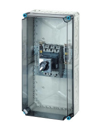 Skrzynka wyłącznikowa Mi, IP 55, wlk. 4, napęd zewn., 160 A, 3-bieg. +PE+N Mi 7431 20001186