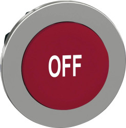 Schneider Electric ZB4FL435 ZB4FL435 Element czołowy dla przycisku płaski, resetowalny (Ø) 30.5 mm OFF chrom, czerwony 1