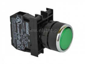 Przycisk kryty 1x NO; chwilowy; zielony; EMAS