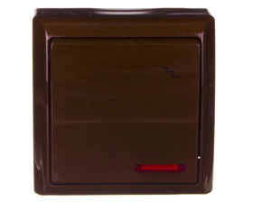 BIS Łącznik schodowy z podświetleniem brązowy ŁN-3BS/24