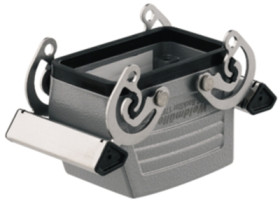 Grommet housing, size B10, die-cast aluminum, M20, straight, cross bow locking, IP65, 1787720000