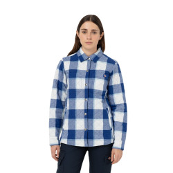 Dickies Flannel Shirt Jacket Blue Lge