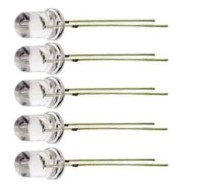 LED5G-SJ20/5 Dioda LED 5mm 20cd 15° zielona, przeźroczysta, 5 sztuk