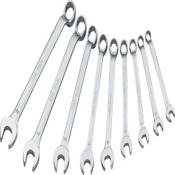 Zestaw kluczy płasko-oczkowych Zestaw kluczy trzpieniowych SAM 8 →19 mm 9 szt. Stal chromowo-wanadowa