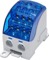 Blok rozdzielczy - uniwersalny Al/Cu SUB 400 (82080) SIMBLOCK niebieski 81651003