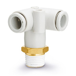 Złączka pneumatyczna Wciskane 4 mm M5 x 0,8 męskie SMC Złączka Y M5 x 0,8 męskie