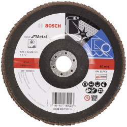 Bosch 2608606737 X571 Flap Disc 180 mm Metal Zirconium Durable