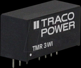 TMR 3-2422WI DC/DC converter TMR 3WI series, 3 W, 9-36/±12 VDC, SIP