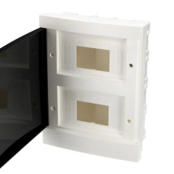 Rozdzielnica podtynkowa 16-modułowa (2x8) biała dymna EDO777845 EDO