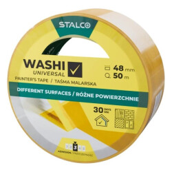 Taśma malarska Washi uniwersalna 48mm x 50m (20szt.) STALCO S042138231