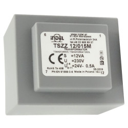 TSZZ12/015M 24V-0,5A Trafo TSZZ10/015M Transformator