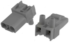 Złącze wtykowe do druku Biały 2-żyłowe, Wkręcane, 400 V Montaż na kablu