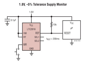 Voltage Supervisor with 27 Selectable Thresholds