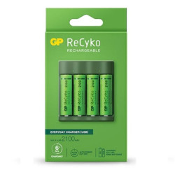 Ładowarka B421 + 4x2100mah + zasilacz GP