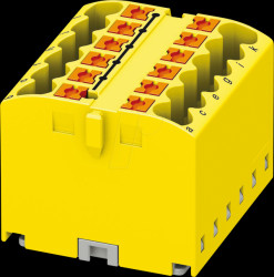 3273292 PTFIX distributor block, 12x2.5, yellow