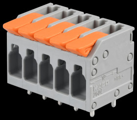 2604-1105 PCB terminal block with Lever and push-in CAGE CLAMP