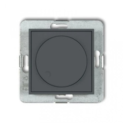 MINI Ściemniacz elektroniczny przyciskowo-obrotowy grafitowy mat 28MRO-1